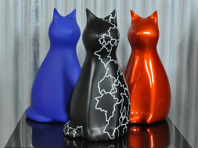 Bastet,  figurine chat, sculpture chat, chat design, chat statue décoration, chat décoration design, chat décoration résine, chat décoration jardin, chat origami statue, chat origami décoration, chat béton, chat résine,